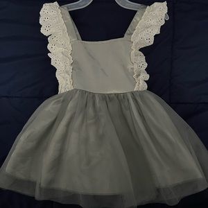 Gray dress for baby girl